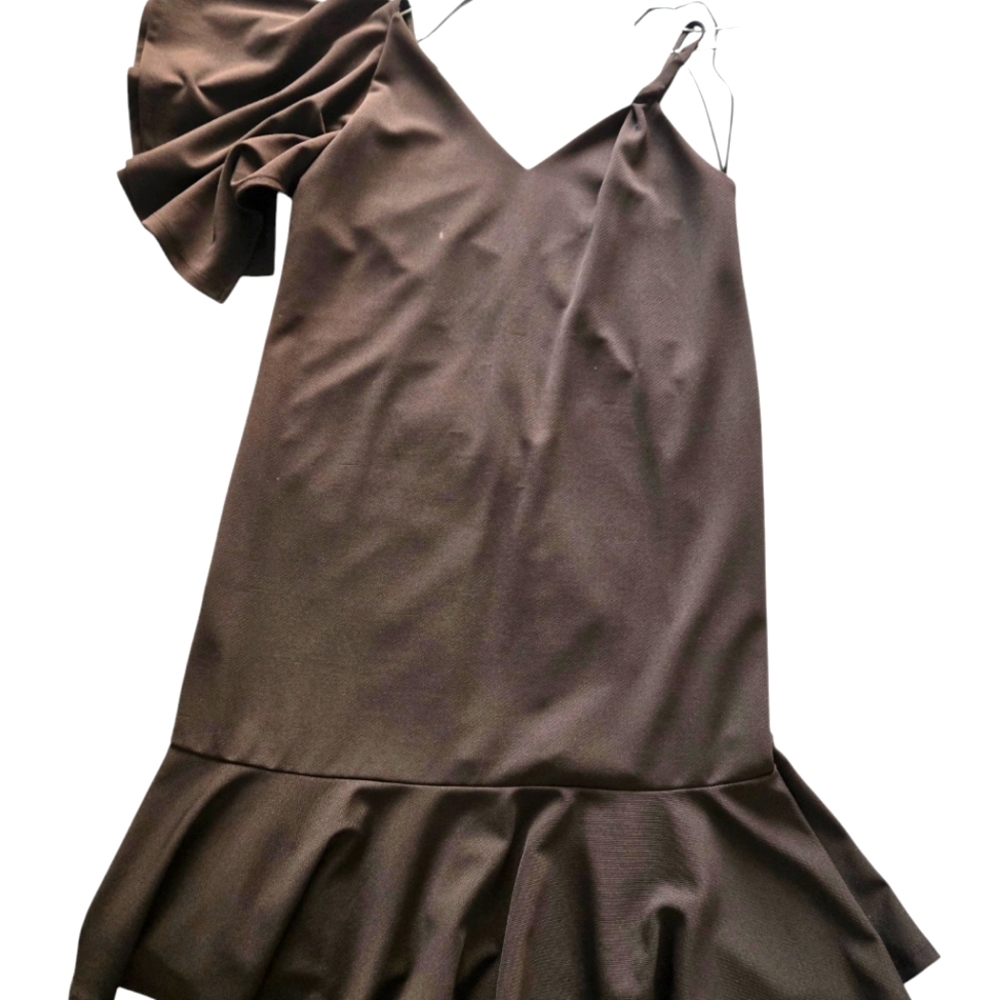 Chic Black Ruffled Dress